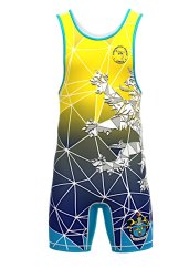 DÁMSKÝ WRESTLINGOVÝ DRES MODRÝ „LOKOMOTIVA KRNOV (P)"