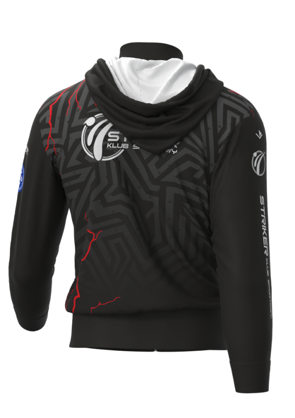 HOODIE MIT REISSVERSCHLUSS UND KAPUZE ,,STRIKER,, - GRÖSSEN FÜR ERWACHSENE: XL