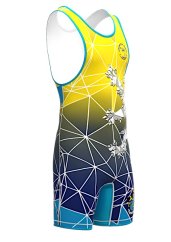 DĚTSKÝ WRESTLINGOVÝ DRES MODRÝ LOKOMOTIVA KRNOV