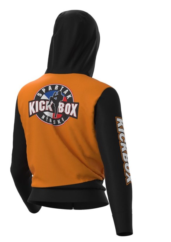 DÁMSKÁ MIKINA SUBLIMOVANÁ „SPARTAK KICKBOX NÝRSKO II" - VELIKOSTI: XS